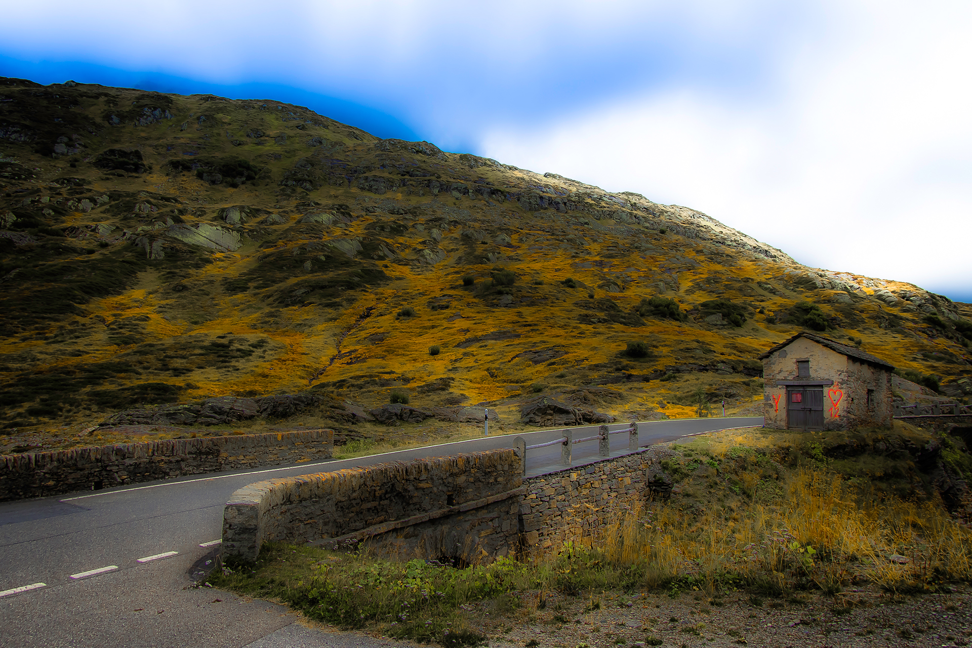 Anfahrt über den San-Bernardino-Pass